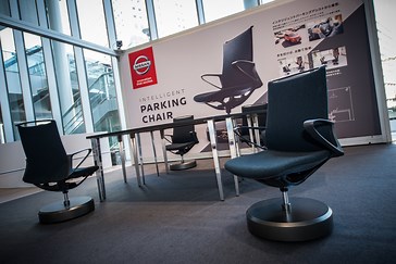 Inspired by the latest Intelligent Park Assist Technology, Nissan presents the world's first automated "Intelligent Parking Chair"