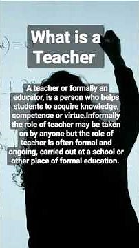 What is a Teacher
