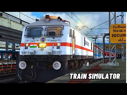 Indian Railways Train Simulator Pc Gameplay || Parallel Run + Overtake || WAP 7 in Action
