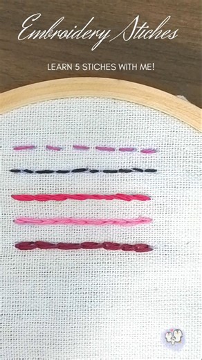 Day 3/7 Embroidery Stiches 🪡 #embroidery #stiching #easystiching #shortsfeed #shorts