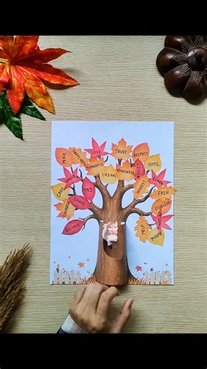 Fall Tree Craft| Easy Fall Crafts for Kids 🍁🍂