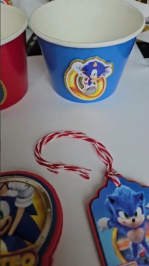 Sonic & Shadow Birthday Party Ideas! Cupcake Toppers, Tags & More You Can Buy Today!