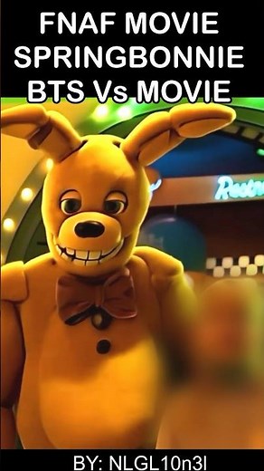 FNaF Movie Springbonnie BEHIND THE SCENES Vs MOVIE | FNAF Movie 2 LEAK