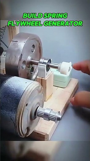 Unlock Free Energy with This DIY Flywheel Generator! 💡⚙️ #DIYPower #innovation