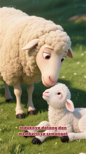 Domba Imut Belajar Meloncat 🐑✨ #kartun