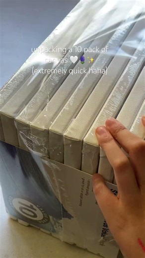 quick unpacking 10 pack for canvas ✨🤍🪻🐚