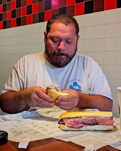 Biggest sandwich ever at Jimmy John’s