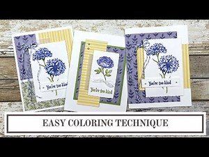 Easy Coloring Technique - Stampin' Up! Wonderful World