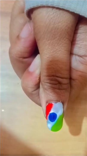 Flag nail art 🇮🇳🇮🇳🇮🇳🇮🇳 nail art#💅💅💅#youtubeshorts #nailartideas #simplenails #nails #nail art