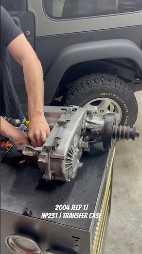 Testing out my freshly rebuilt Jeep Wrangler TJ NP231J transfer case. #jeeptj #jeep #australia #4x4