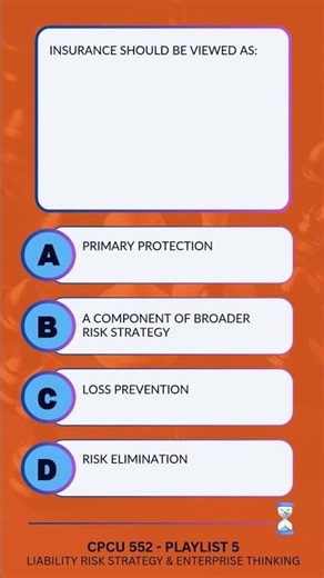 Insurance as One Tool