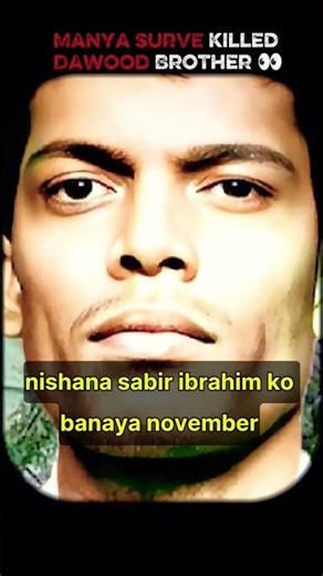 Manya Surve killed Dawood Ibrahim Brother!!👀#shorts