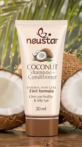 Enjoy the natural goodness of Neustar Coconut Shampoo Conditioner for smooth, manageable hair wherever life takes you! #travelminis #haircare #coconutcare #indiashoppe #shineeveryday #neustar | Indiashoppe