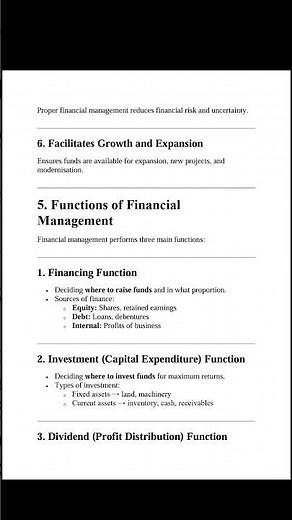 Class 12 Business Studies Chapter 9 | Financial Management | Fully Explained Notes | CBSE 2026