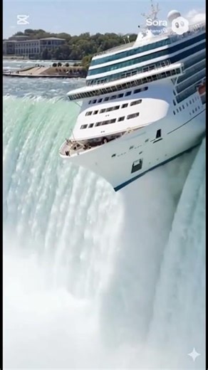 Cruise Ship Falls Over Niagara Falls !! Waterfall 😱 Disaster