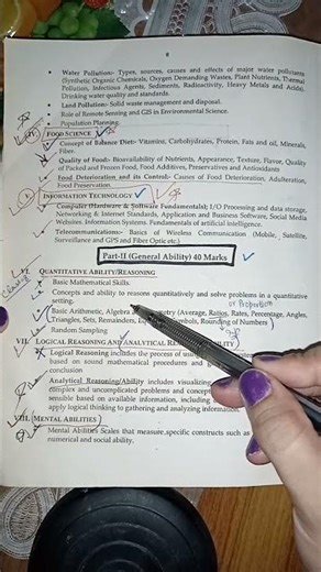 General science and ability math /GSA CSS/CSS GSA notes on important chapters #css2026 #css