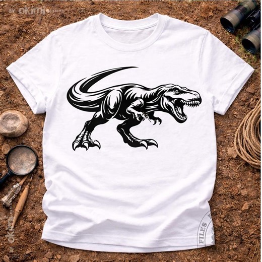 T-rex SVG File | Dinosaur Vector ( Digital Download: Svg Dxf Png Eps Pdf Ai ) - Etsy