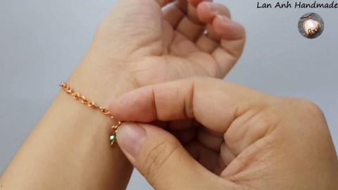 Bracelet inspired "God's eye craft" - Handmade jewelry from copper wire 496