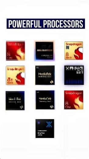 Fastest Mobile Processors Ever! 💯 Top 5 Smartphone CPUs Ranked! #shortvideo