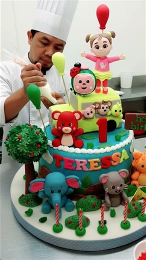 cake fondant choco melon