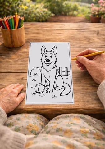 Senior Coloring Book for Dementia | Easy Large Print Coloring Pages | Animals & Nature Designs | Alzheimer's Activities | Printable PDF - Etsy