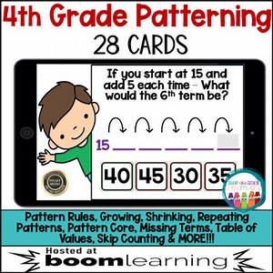 4th Grade Patterning Boom Cards