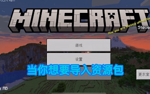 minecraft·教你百分百成功导入资源包！