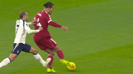 Simons sent off for challenge on Van Dijk