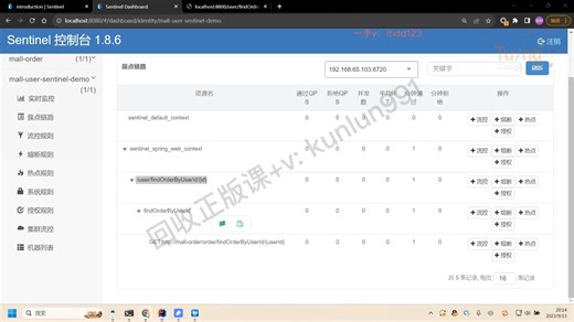 15、Alibaba微服务流量治理组件Sentinel实战（下）