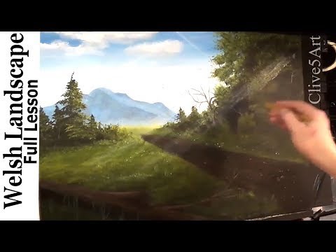 Full Welsh Landscape acrylic Painting Lesson
