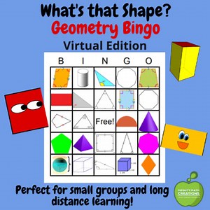 Geometry Bingo | Name Those Shapes | Virtual Edition