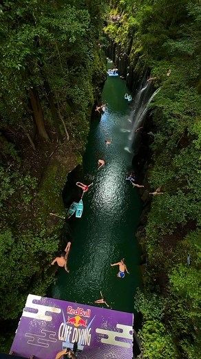 them: if your friends dive off a cliff would you do it too? us: | Red Bull Cliff Diving