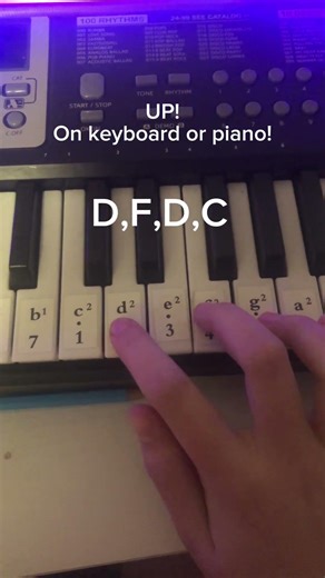 How to play UP on keyboard or piano#music#notes#keyboard#piano