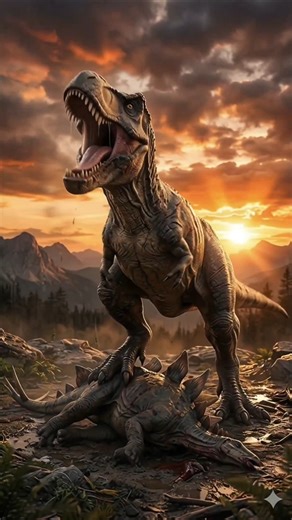 Stegosaurus vs T-Rex | Which Win🏆| dino world docs #documentary