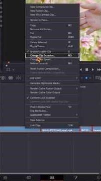 How to change DURATION of multiple clips in #davinciresolve