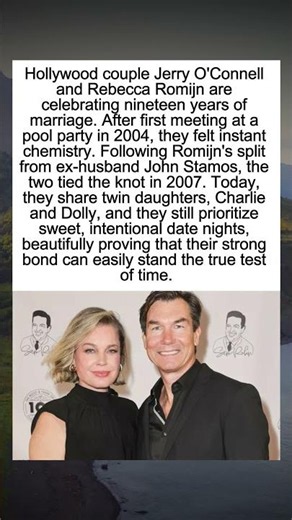 Inside Hollywood’s Most Lasting Marriage: Jerry O’Connell & Rebecca Romijn #HollywoodCouples