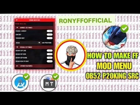 HOW TO MAKE FREE FIRE MOD MENU HACK ।FF MOD MENU SRC 52 🤯 FF MAKE HACK 🔥🔥🔥