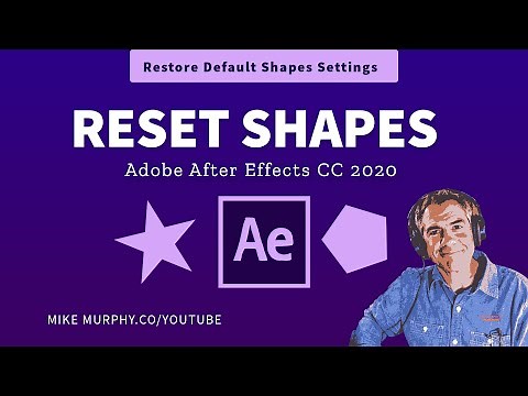 After Effects: Reset Star & Polygon Shape Tools