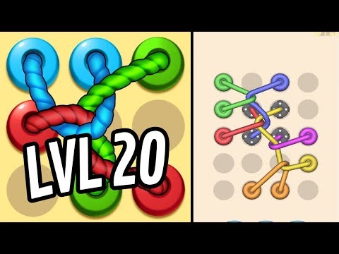 🪢 TANGLED LINE 3D 🪢 Level 20 🧩 Gameplay Walkthrough