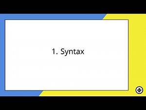 Syntax - Python Programming Skill Sharing Myanmar