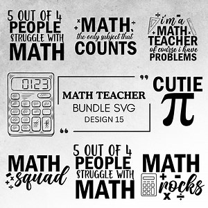 Math Teacher SVG Bundle | Funny Math Quotes & Pi Day Cut Files | Teacher Shirt PNG | Instant Download - Etsy Canada