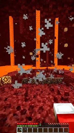 Mining Netherite be like... 🧱🔥 #minecraft