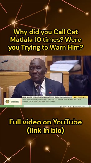 Why Did Bheki Cele Call Matlala 10 Times in One Day? Do you believe His Answer? #fyp #mkhwanazi #nhlanhlamkhwanazi #madlanga #adhoc #reels #explore #viral | Sbu Makh
