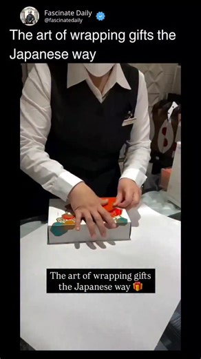 Facts | Interesting | Knowledge | History on Instagram: "The art of wrapping gifts the Japanese way turns even the simplest present into something meaningful. 🎁🇯🇵✨ Every fold is intentional. Every crease has purpose. Instead of hiding the gift, the wrapping becomes part of the experience — a reflection of care, respect, and appreciation for the person receiving it. Techniques like furoshiki use cloth instead of paper, creating beautiful, reusable designs that are both elegant and sustainable.