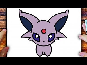 HOW TO DRAW ESPEON - POKÉMON