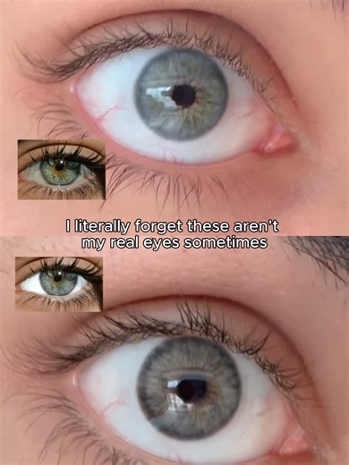 The most natural-looking contact lenses I own.#coleyes #Dawngreygreen #musegrey #naturalcontactlense #naturaleyes ##colorlenses
