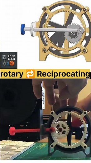 Rotary to Reciprocating Mechanism – Engineering & 3D Animation Explained #3dmodeling #automobile
