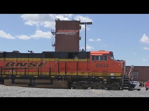 BNSF Pasco WA Rail Yard Operations 4K Ultra HD
