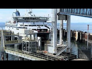 BC Ferry Docking At Tsawwassen Terminal 4K