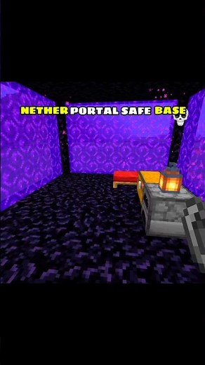 The SAFEST Nether Portal Base! 🛡️🔥